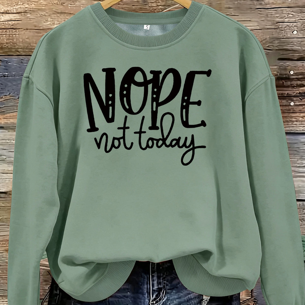 Loose velvet sweatshirt