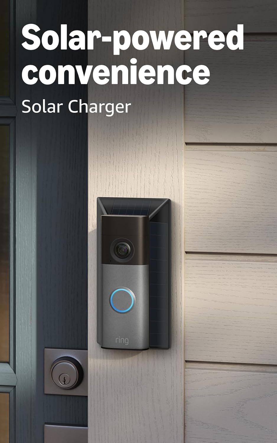 Ring Battery Doorbell 2K (newest model) Retinal 2K with wide-angle video, up to 6x Enhanced Zoom, Two-Way Talk, and Built-In Battery, Speckled Gray