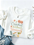Loose velvet sweatshirt