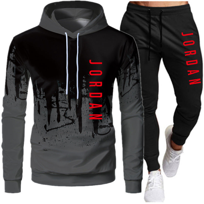 Men's 2-Piece Lightweight Hooded Sweatshirt and Jogger Set