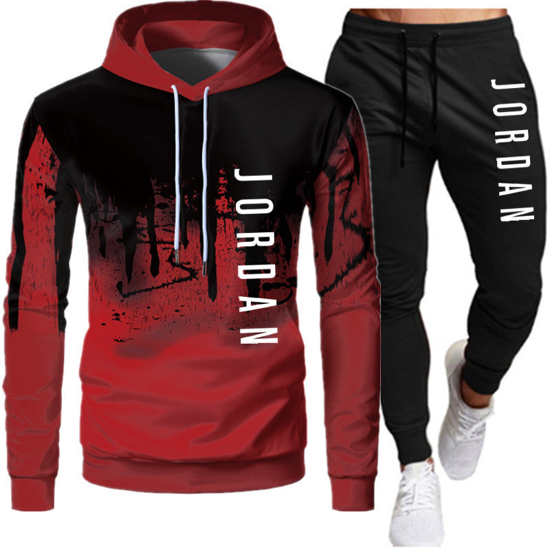 Men's 2-Piece Lightweight Hooded Sweatshirt and Jogger Set