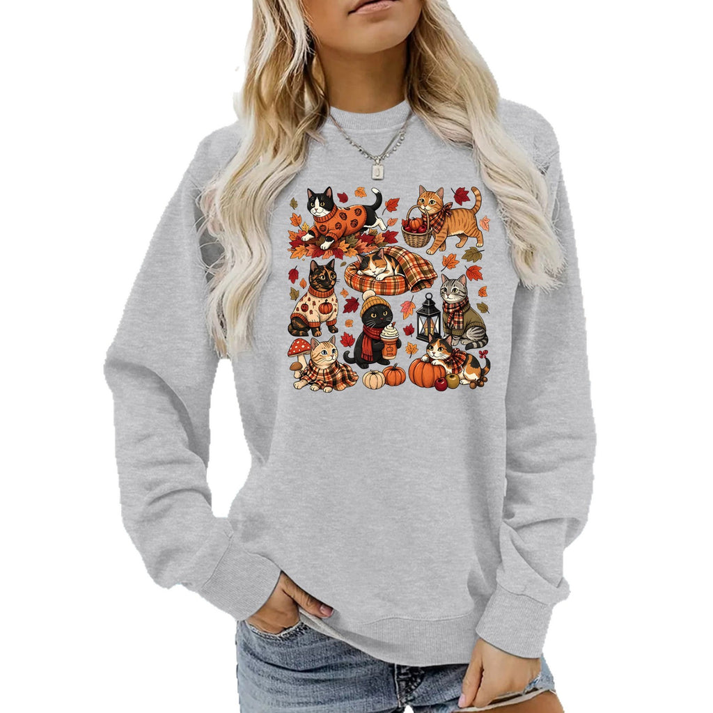 Loose velvet sweatshirt