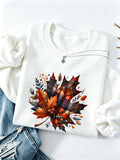 Round neck fleece hoodie