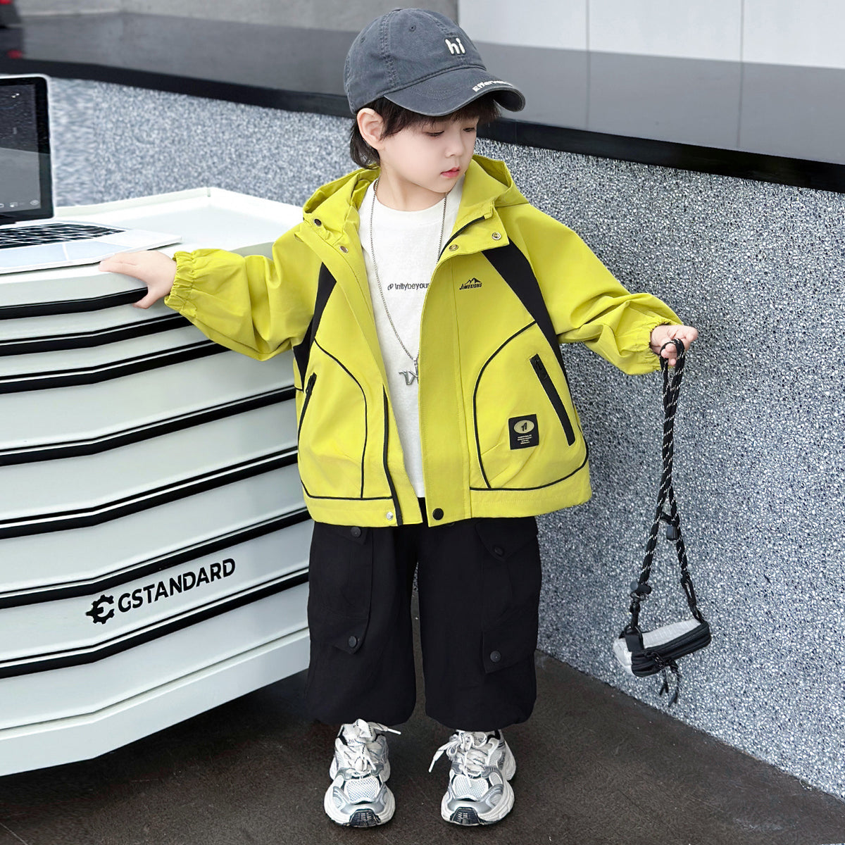Boys  Casual Outdoor Windbreaker Jacket