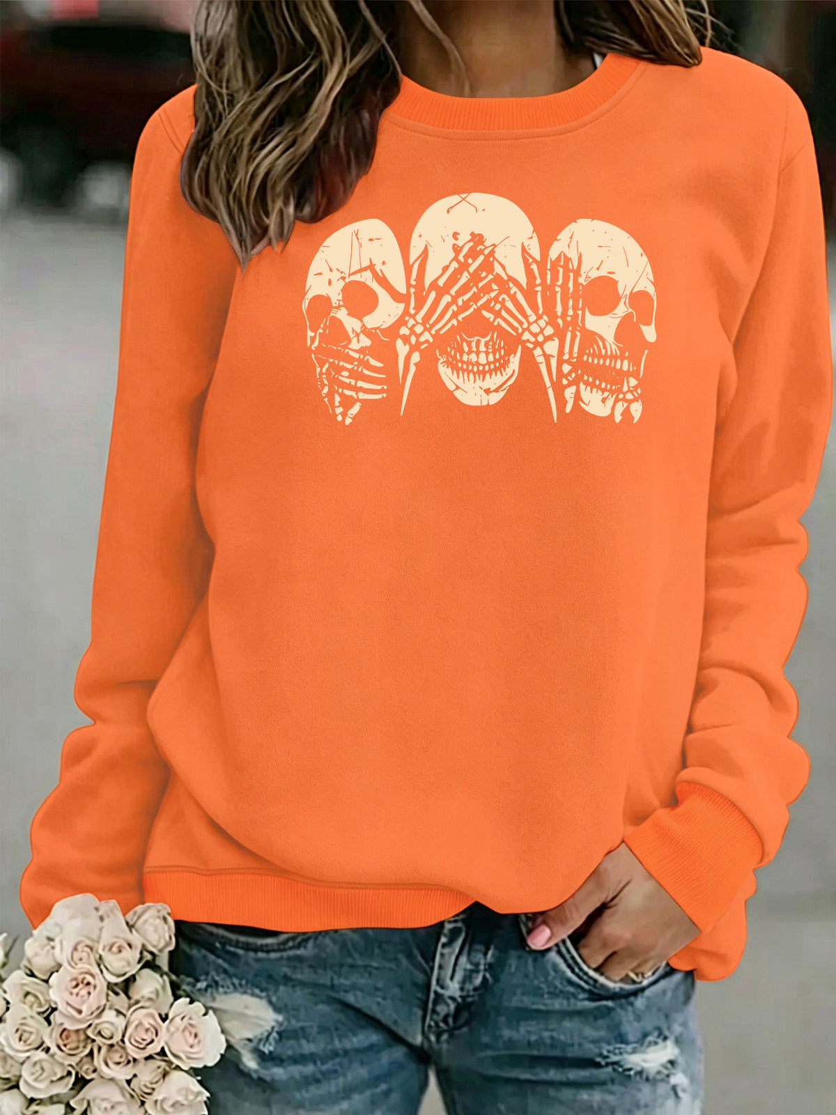 Bottom long sleeved fleece hoodie