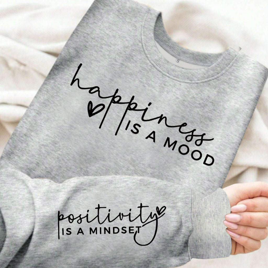 Round neck fleece hoodie for women
