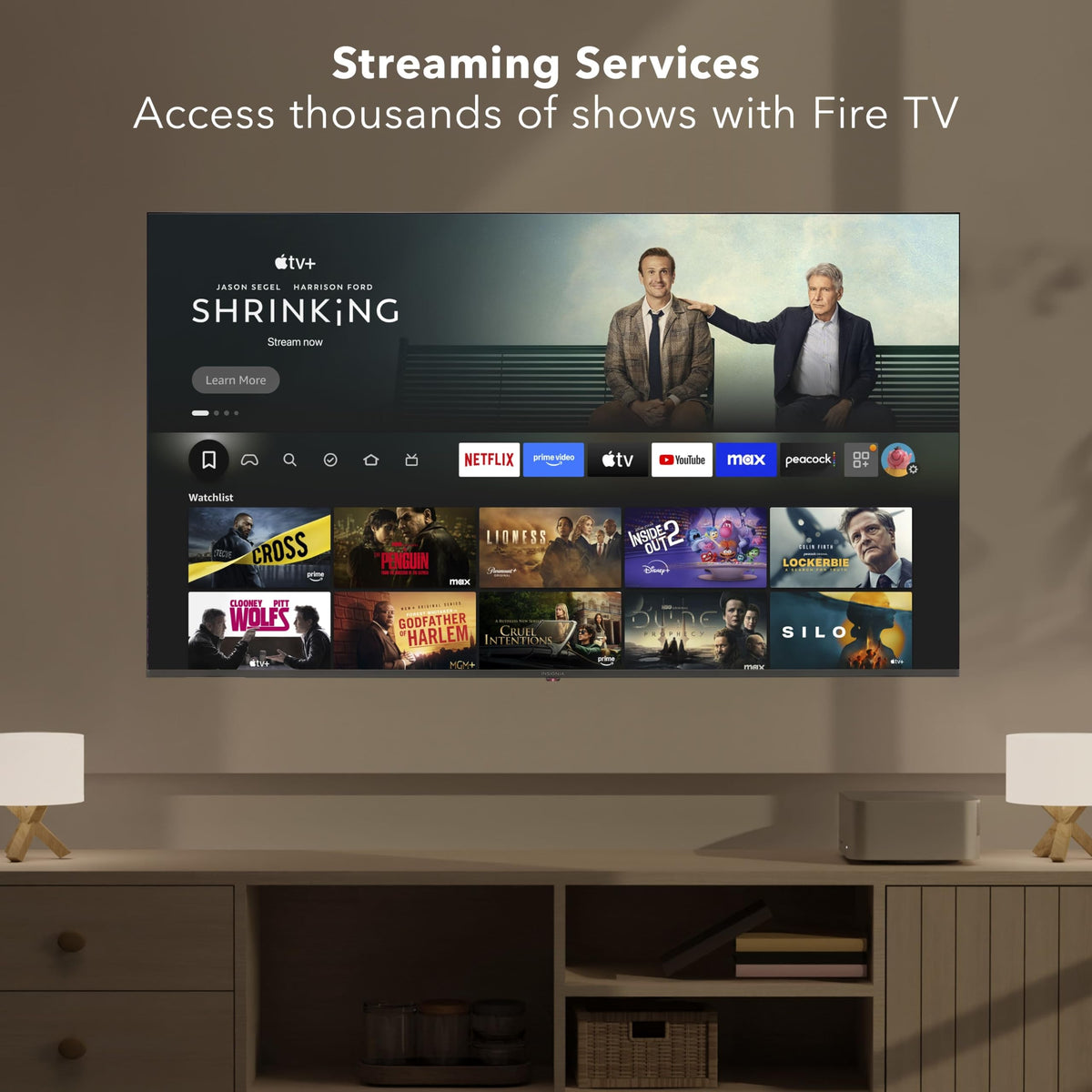 INSIGNIA 50" Class F50 Series LED 4K UHD Smart Fire TV, Voice Remote with Alexa, Stream Live TV Without Cable
