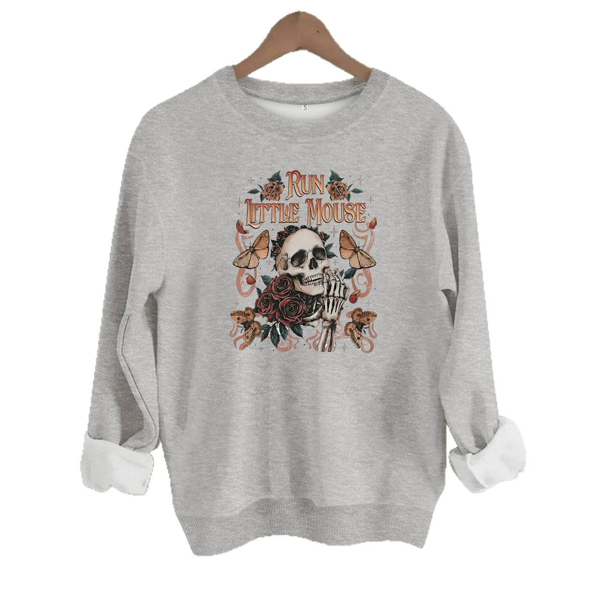 Loose velvet sweatshirt