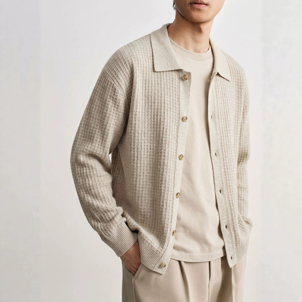 Solid color long sleeved loose sweater