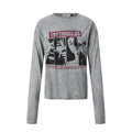 Portrait Graphic Print Long Sleeve Pullover Men's T-Shirt