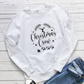 Christmas reindeer print hoodie with letters