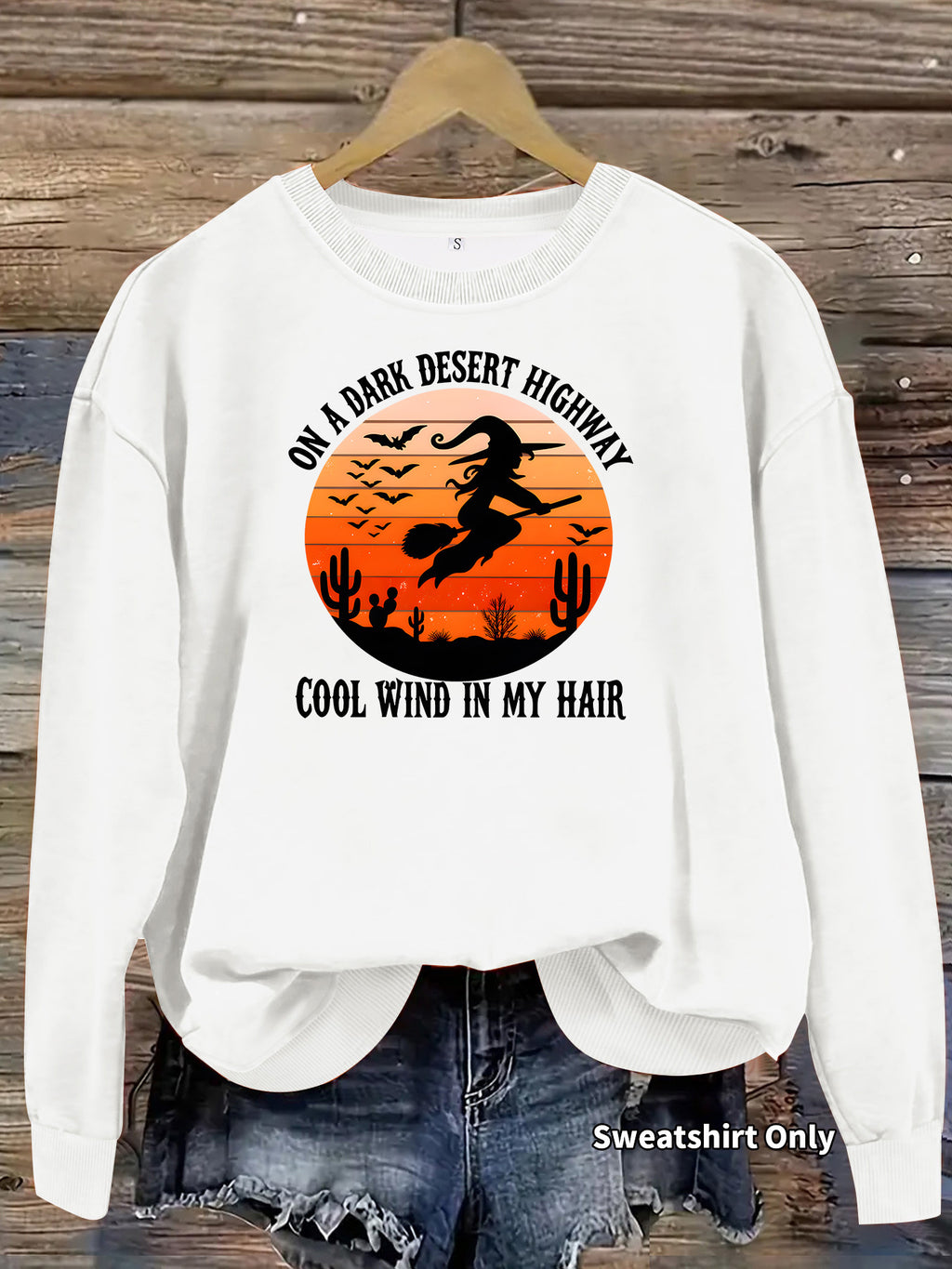 Loose velvet sweatshirt