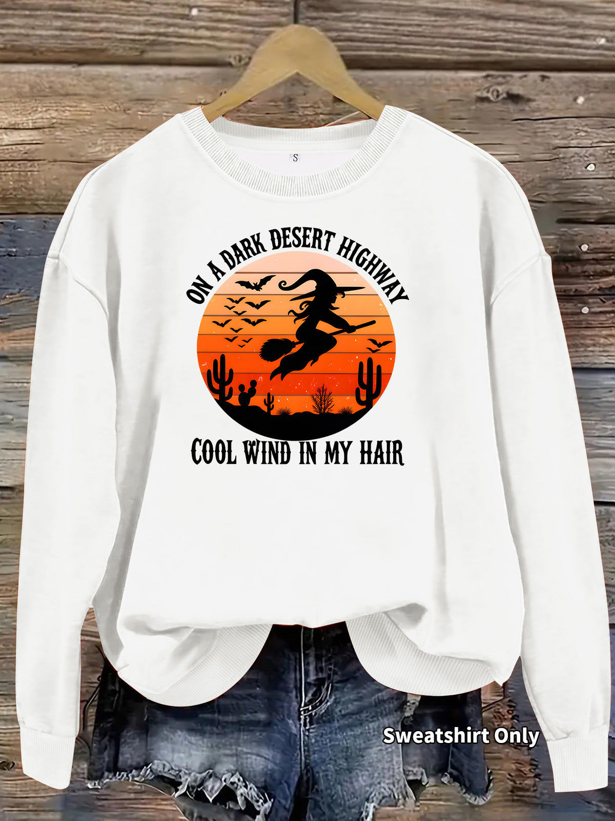 Loose velvet sweatshirt