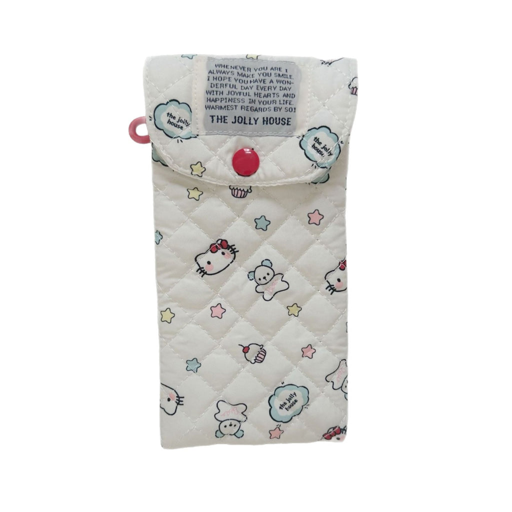 Cartoon Cat Padded Sunglasses Case Portable Crush-Resistant Eyeglass Bag