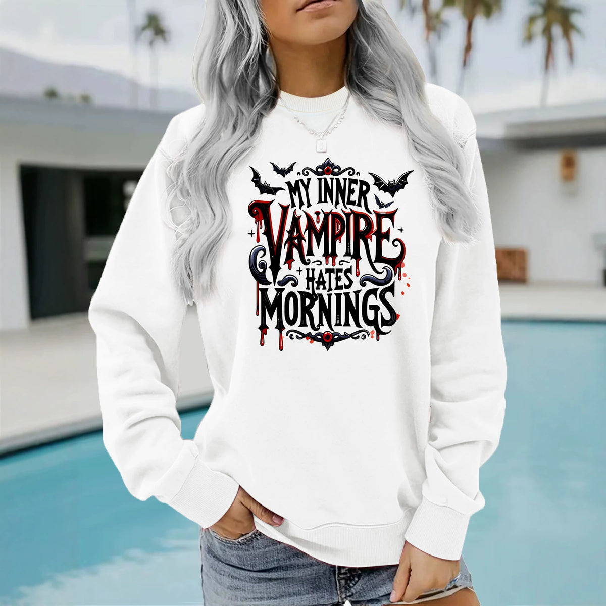 Long sleeved fleece hoodie