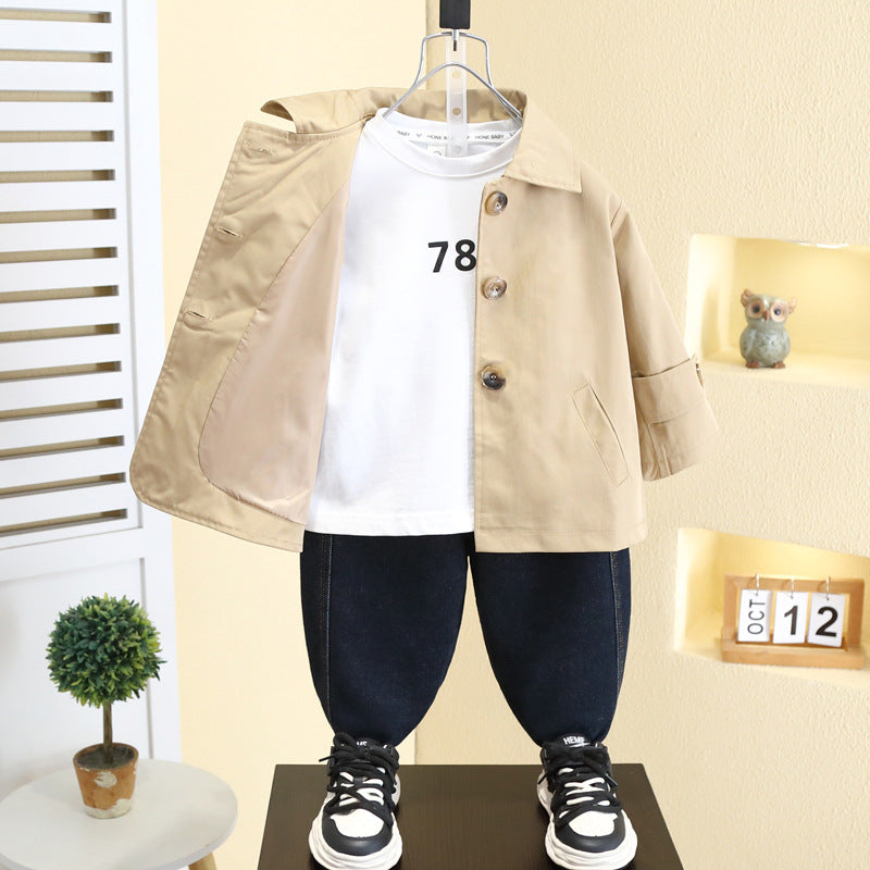 Stylish Boys' Spring Autumn Windbreaker Jacket