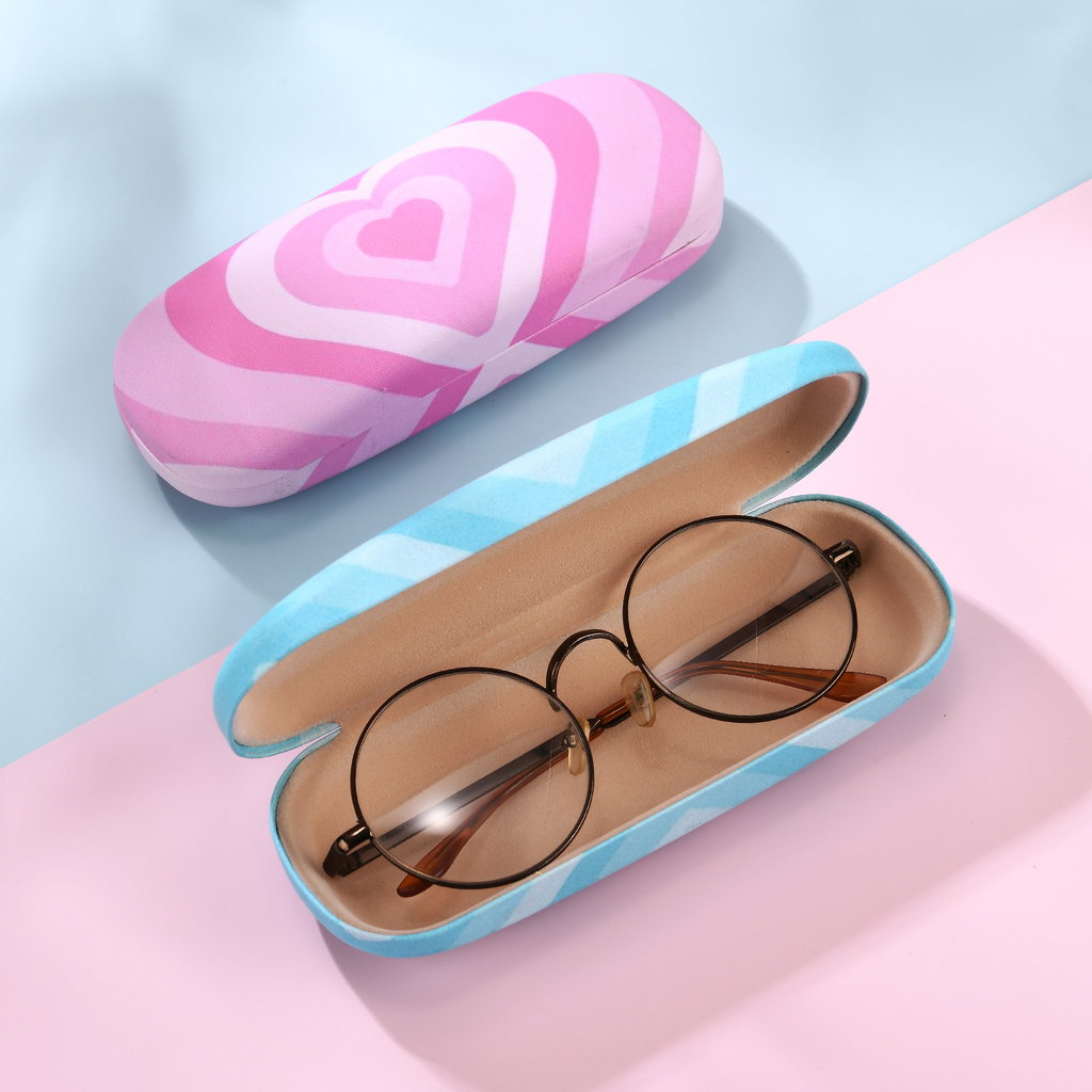 Minimalist Heart Eyeglass Case  Portable Dustproof Sunglasses Glasses Box, Premium Storage Organizer Order now and ship within 3 days