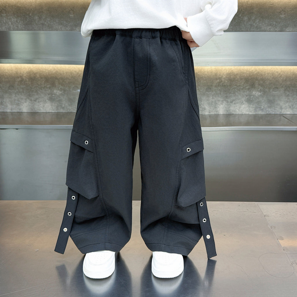 Boys  Style Casual Straight Leg Pants