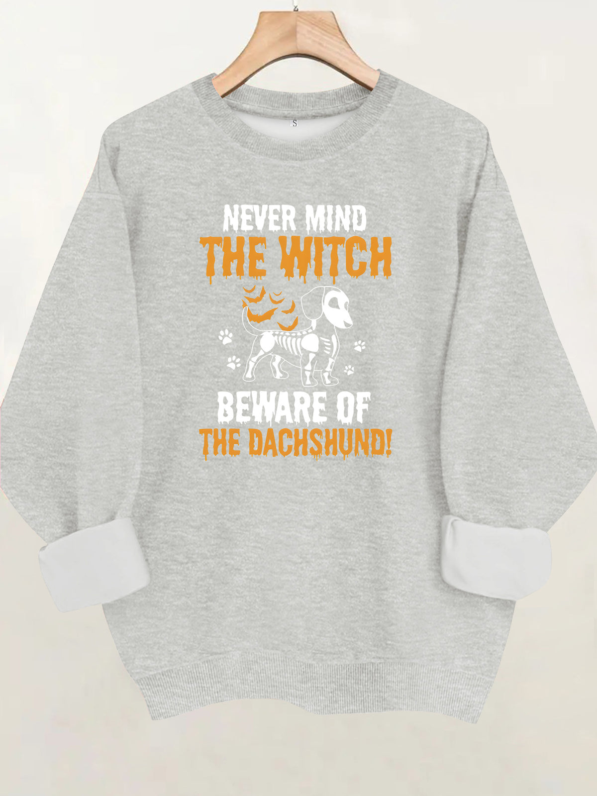 Round neck fleece hoodie