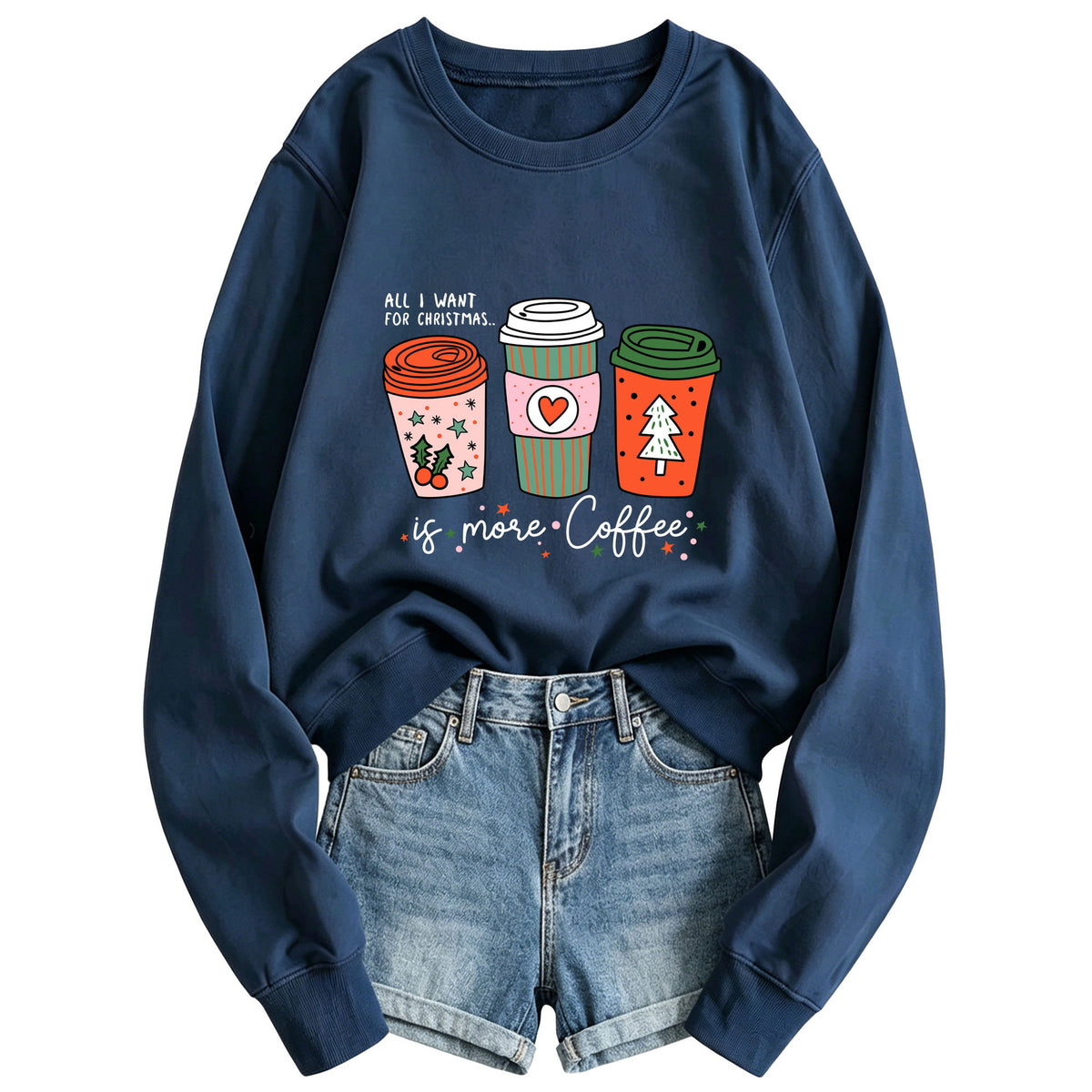 Coffee cup printed hoodie