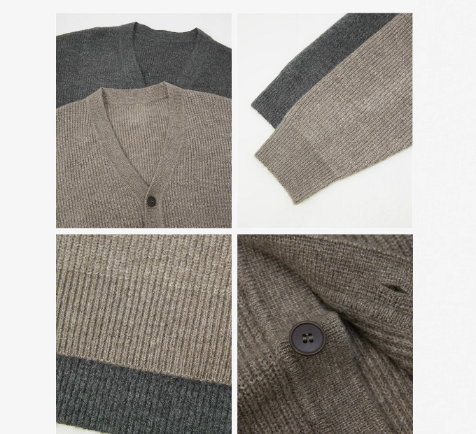 V-neck long sleeved sweater