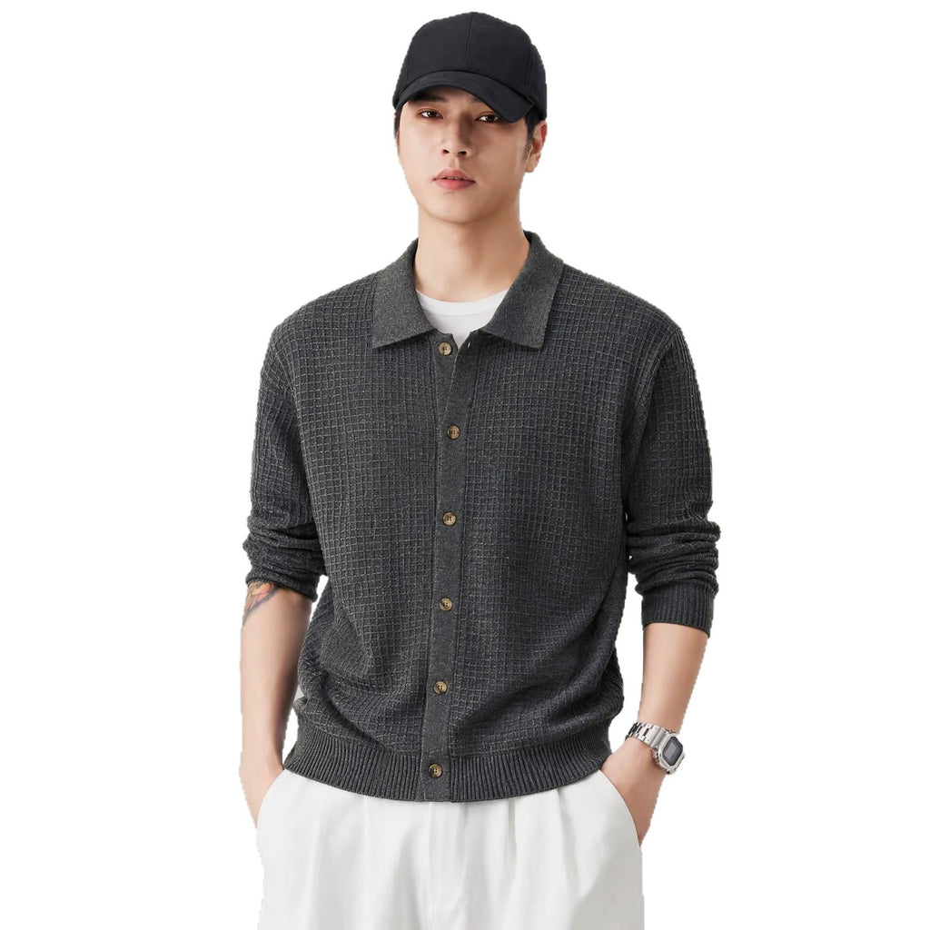 Solid color long sleeved loose sweater