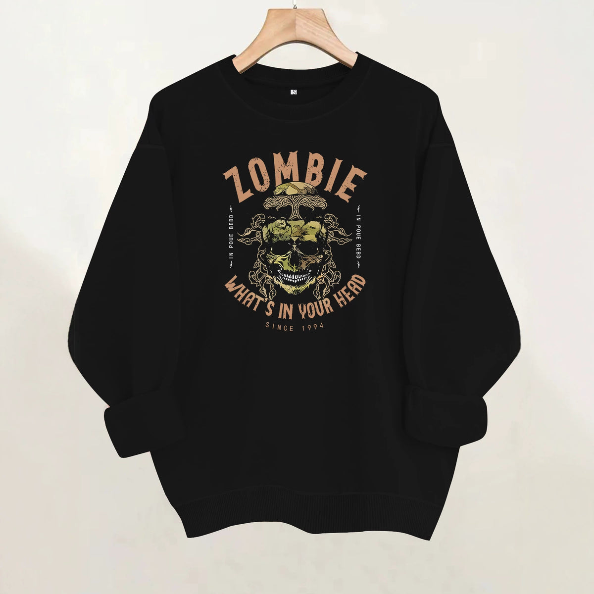 Long sleeved shirt with fleece hoodie