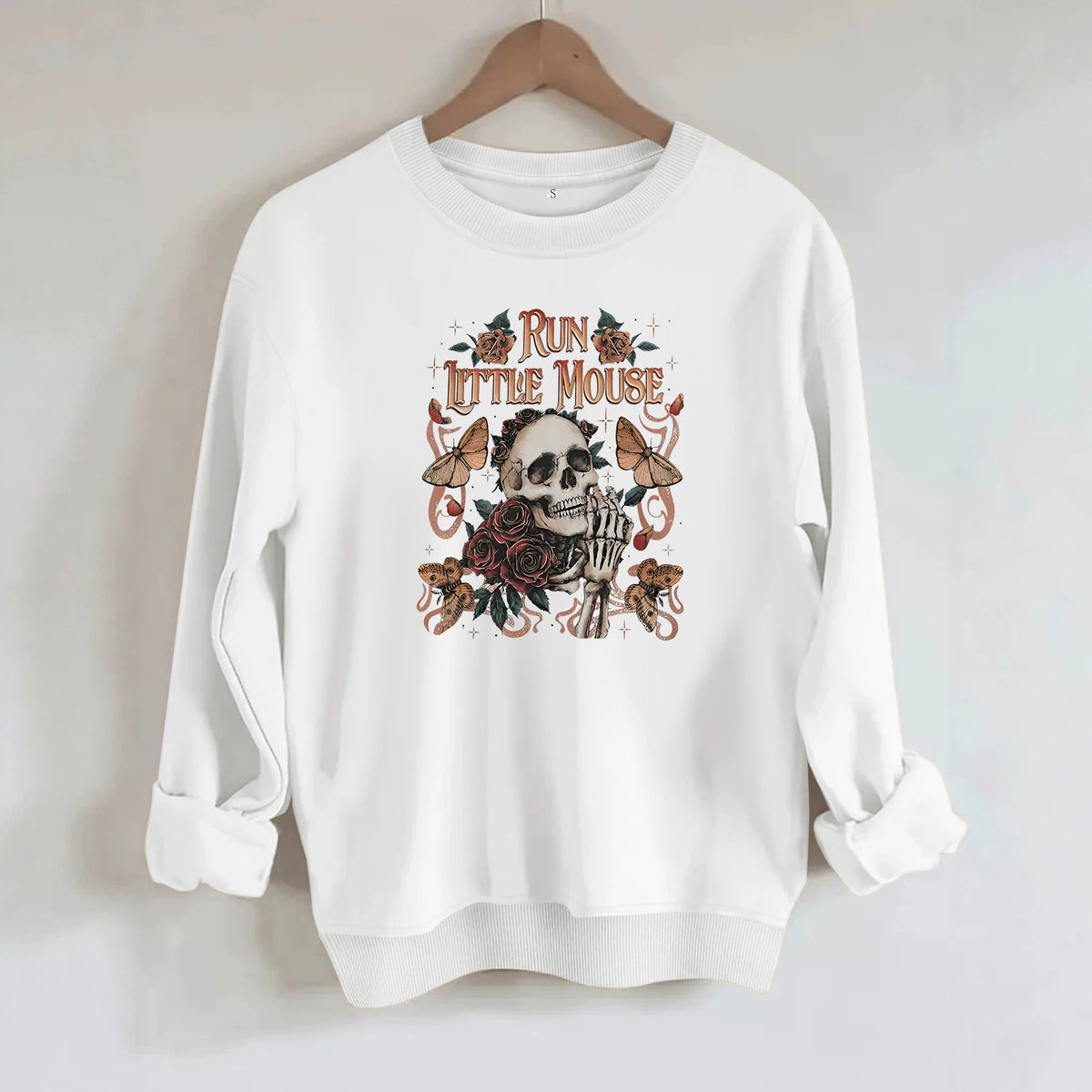 Loose velvet sweatshirt