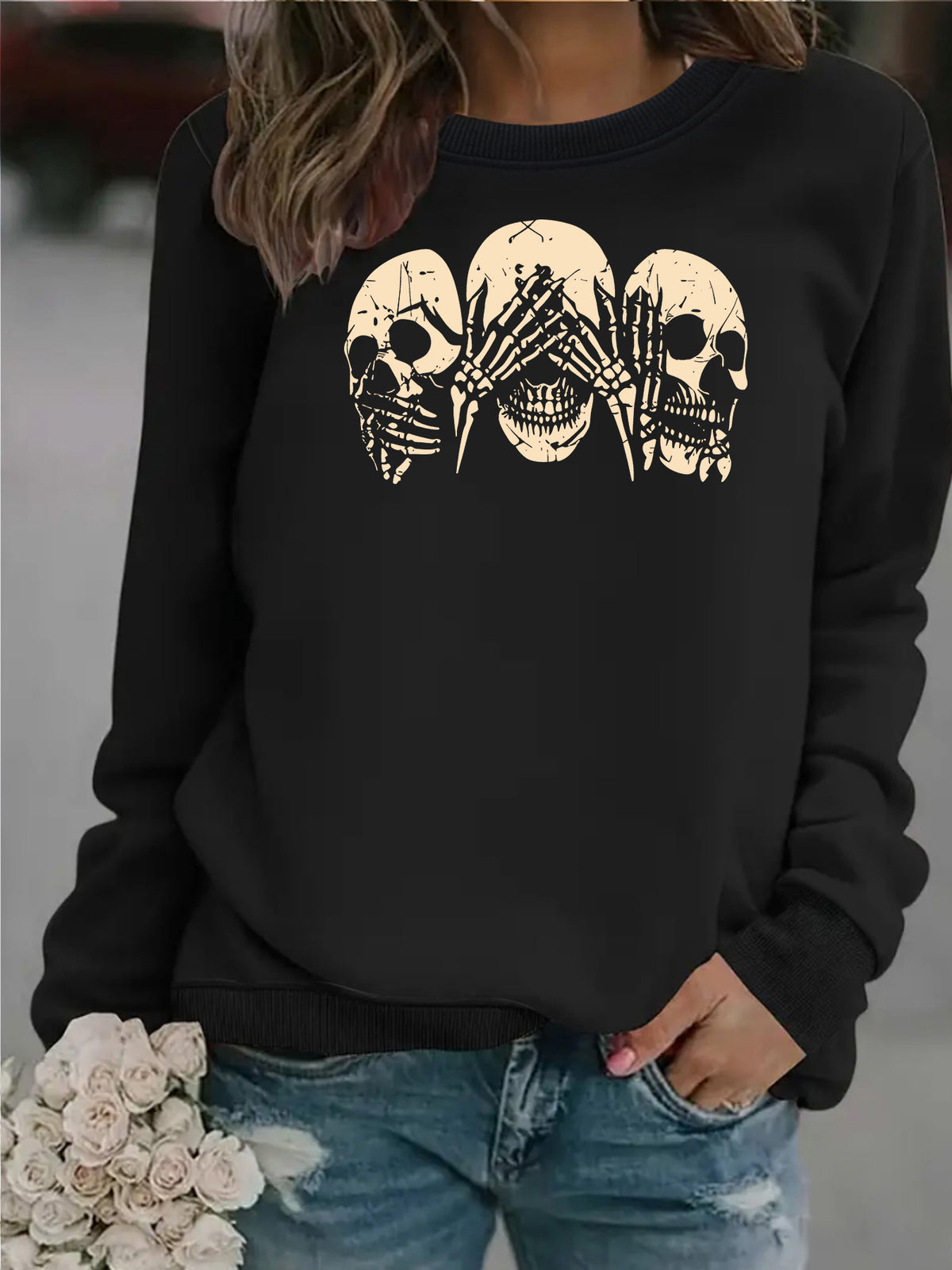 Bottom long sleeved fleece hoodie