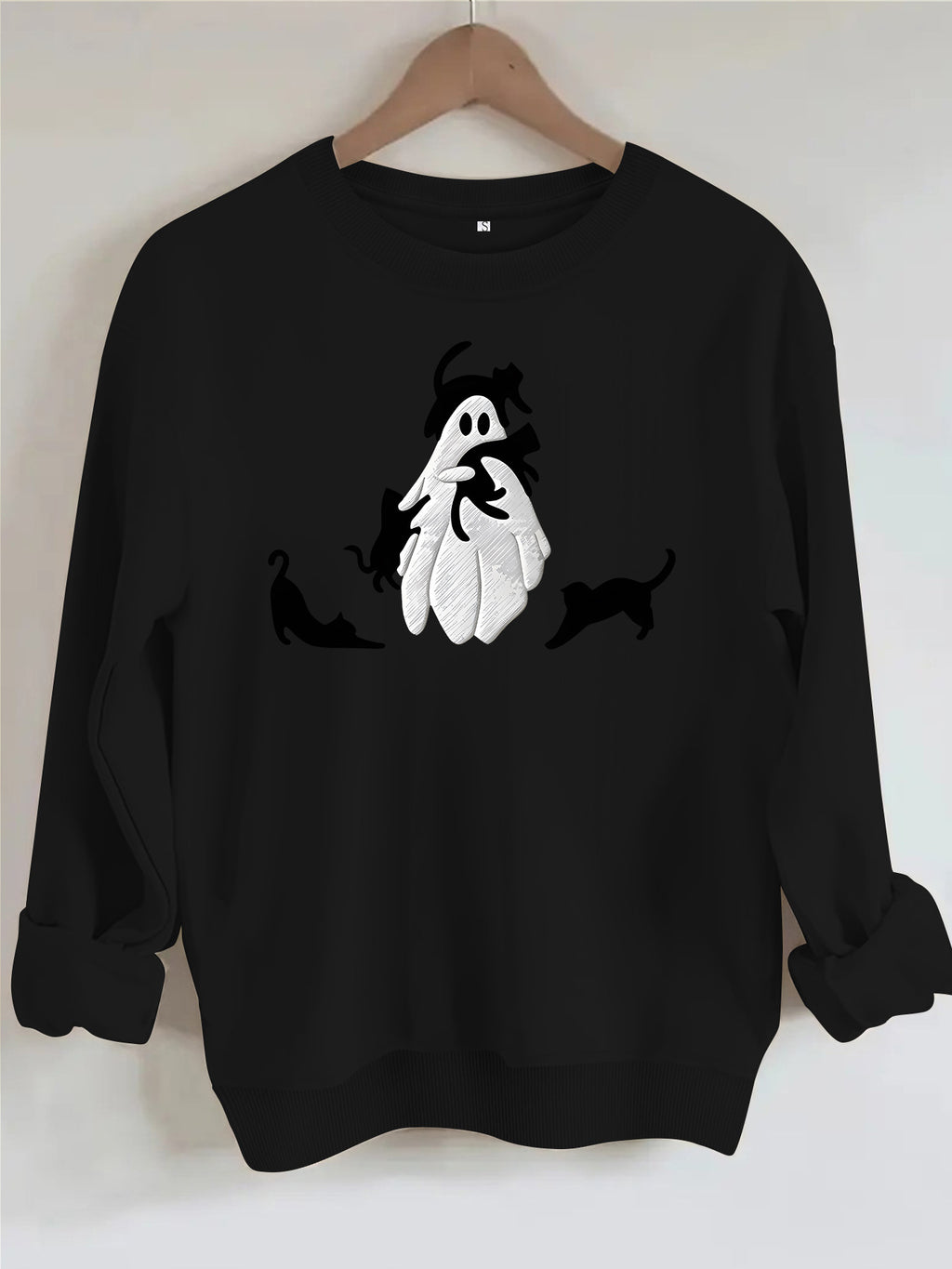 Loose velvet sweatshirt