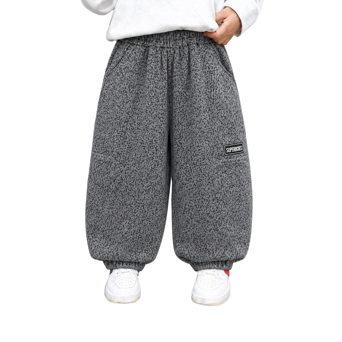 Boys Casual Sport Loose Knit Cuffed Sweatpants