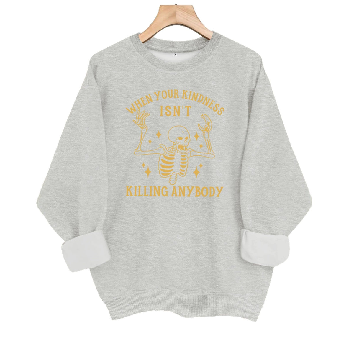 Loose velvet sweatshirt