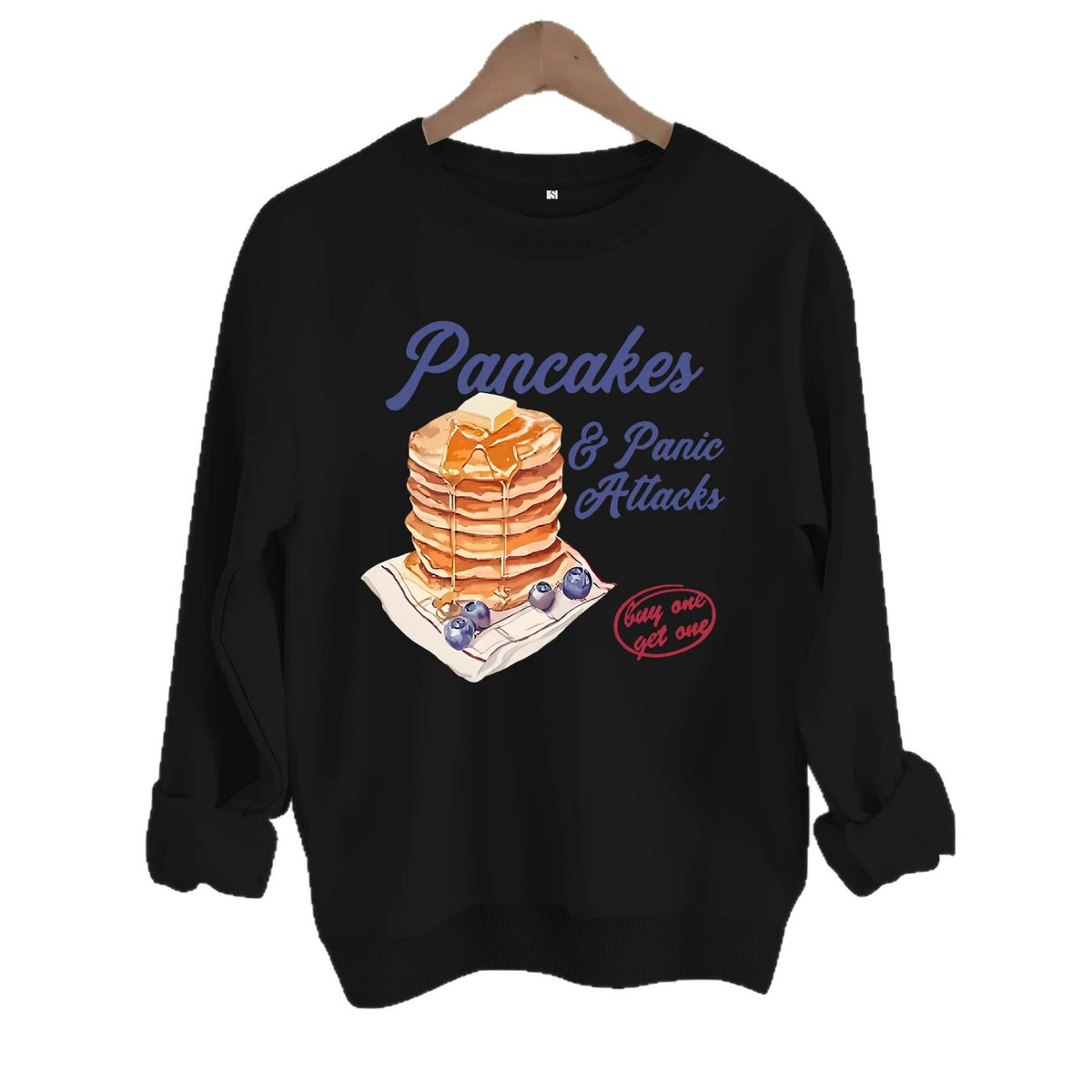 Long sleeved shirt with fleece hoodie