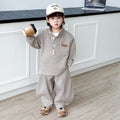 Trendy Long Sleeve Hooded Boys Two-Piece Hoodie Set