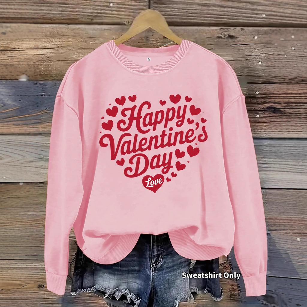 Round neck long sleeved sweater sweatshirt