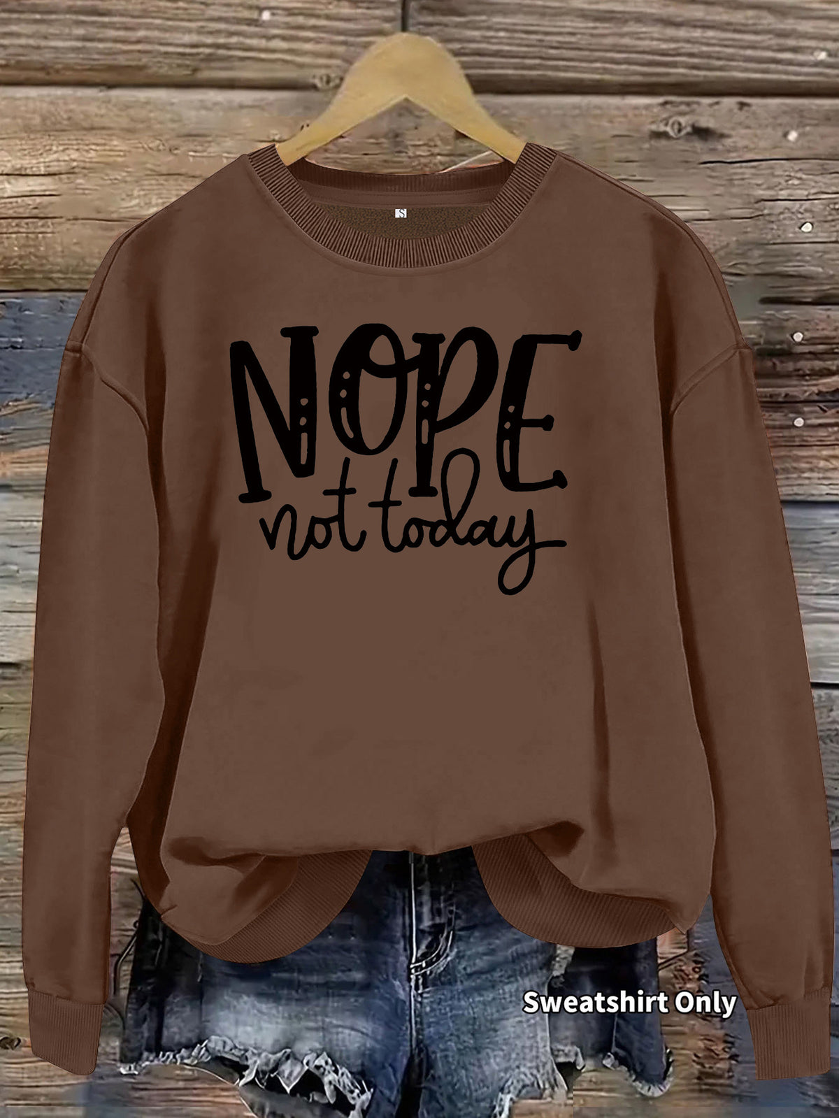 Loose velvet sweatshirt