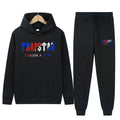 Graphic Print Hoodie and Pants Set Men Women Loose Tracksuit