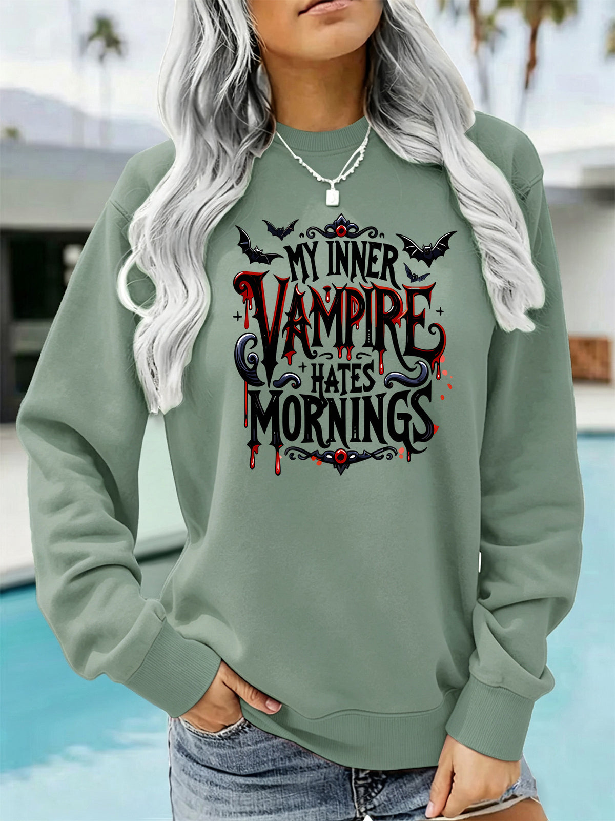 Long sleeved fleece hoodie