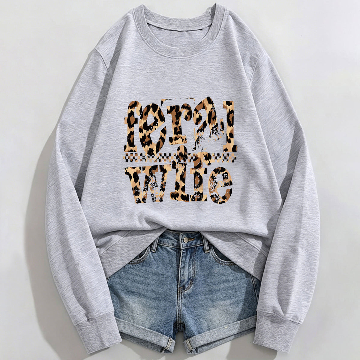 Feral Wife leopard print hoodie