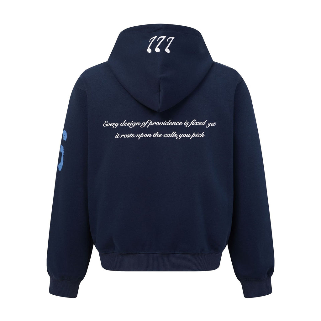Letter Print Zip Up Hoodie Drop Shoulder Loose Fit Unisex Jacket