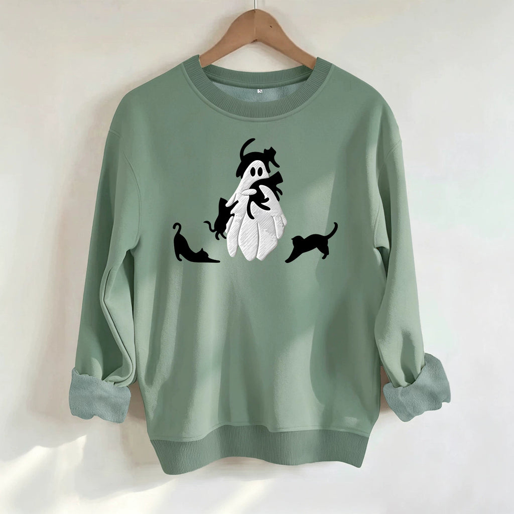 Loose velvet sweatshirt