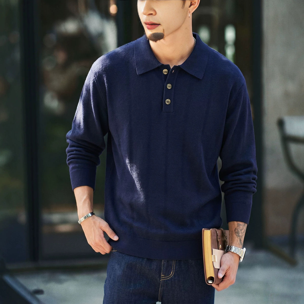 Long sleeved T-shirt for men