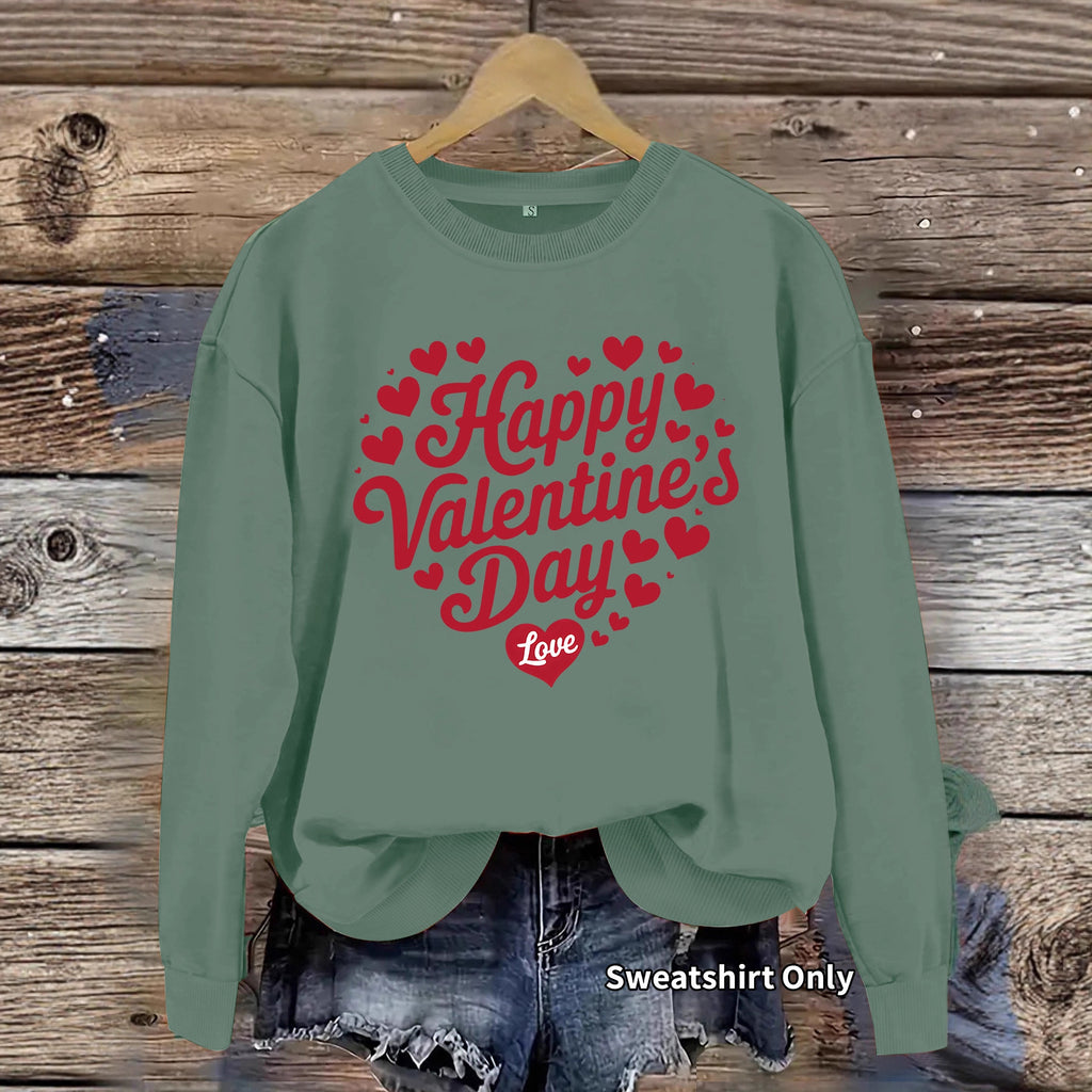 Round neck long sleeved sweater sweatshirt