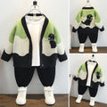 Boys Dinosaur Print Knit Cardigan